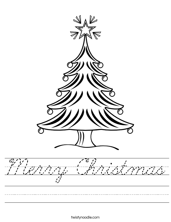 Merry Christmas Worksheet