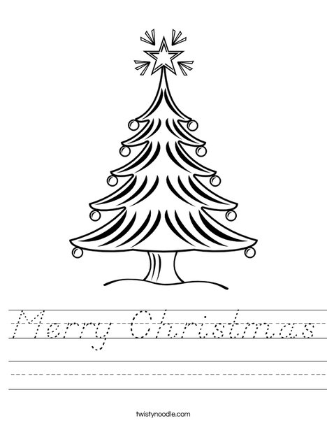 Christmas Tree 2 Worksheet
