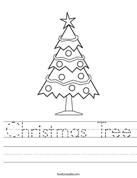 Christmas Tree 3 Worksheet