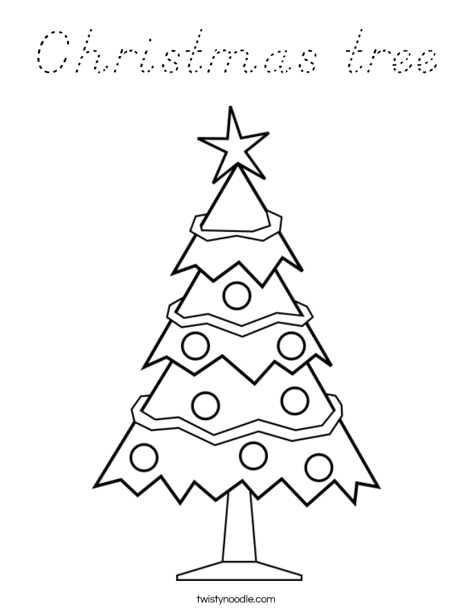 Christmas tree Coloring Page