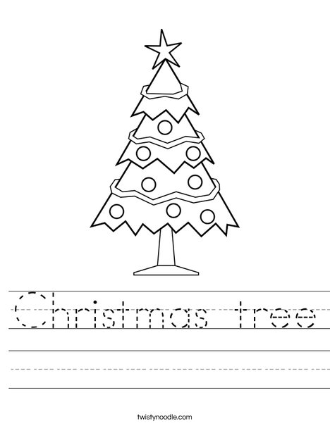 Christmas Tree 3 Worksheet