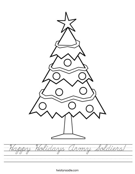 Christmas Tree 3 Worksheet