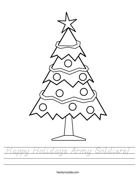 Christmas Tree 3 Worksheet