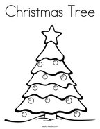 Christmas Tree Coloring Page