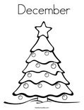  December Coloring Page