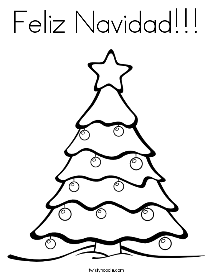 Feliz Navidad!!! Coloring Page