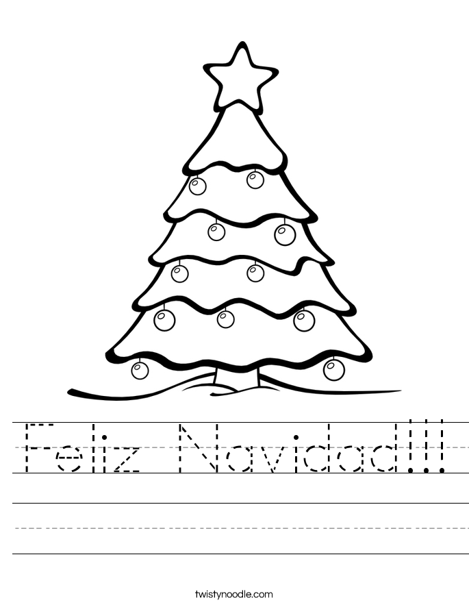 Feliz Navidad!!! Worksheet