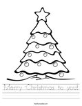 Merry Christmas to you! Worksheet
