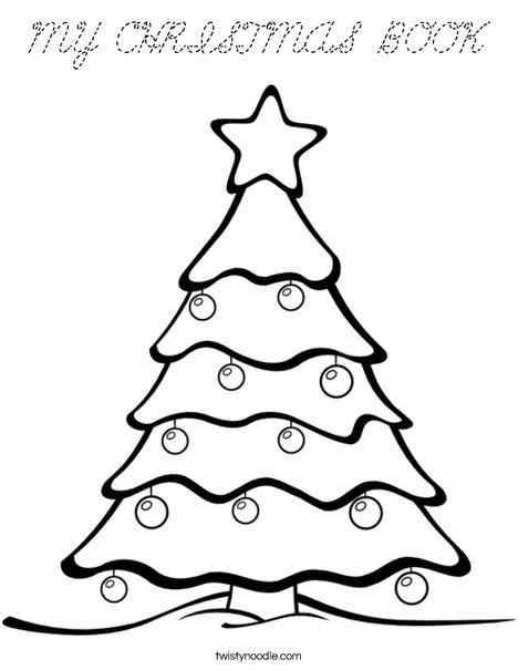Christmas Tree Coloring Page