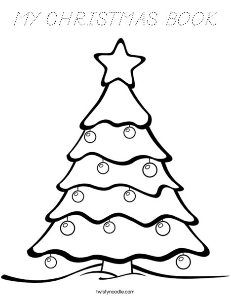 Christmas Tree Coloring Page