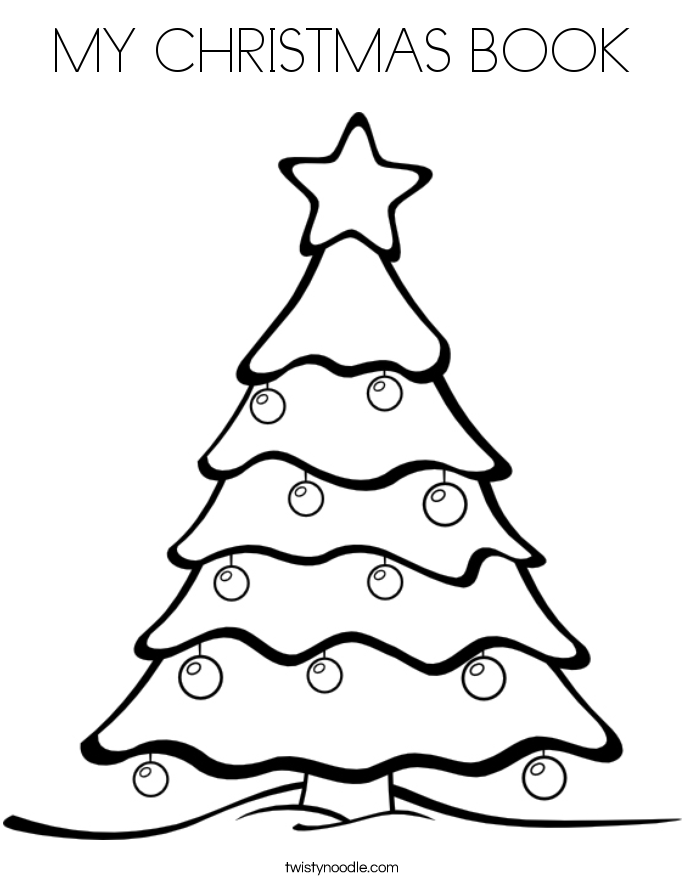 MY CHRISTMAS BOOK Coloring Page