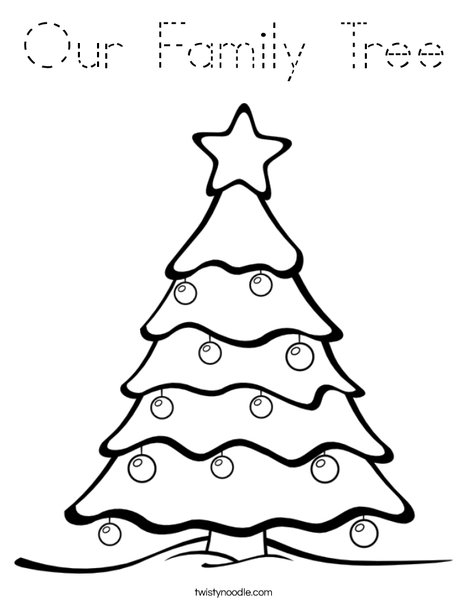 Christmas Tree Coloring Page