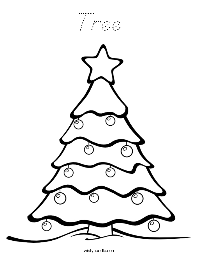 Tree Coloring Page