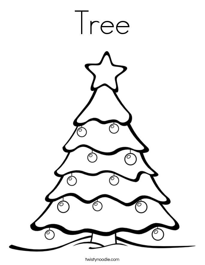 Tree Coloring Page