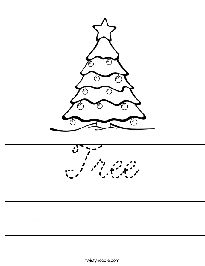 Tree Worksheet