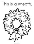 This is a wreath.Coloring Page