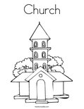 Church Coloring Page