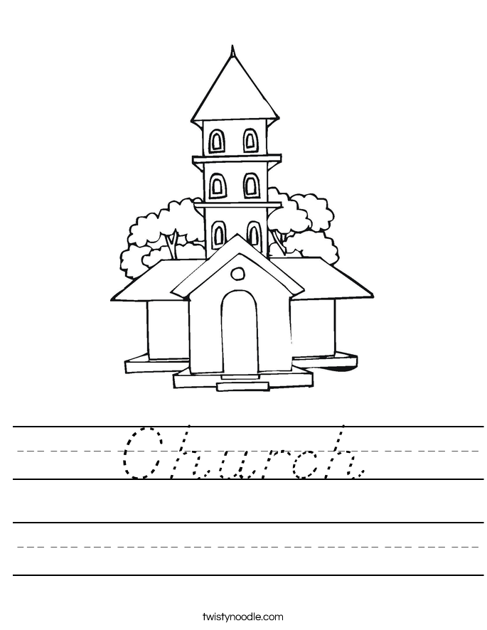 Church Worksheet