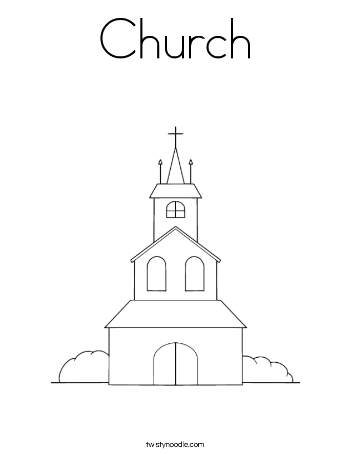 Church Coloring Page