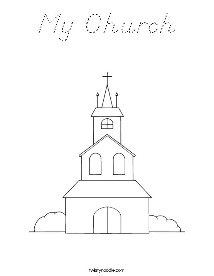 My Church Coloring Page