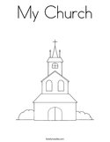 My Church Coloring Page