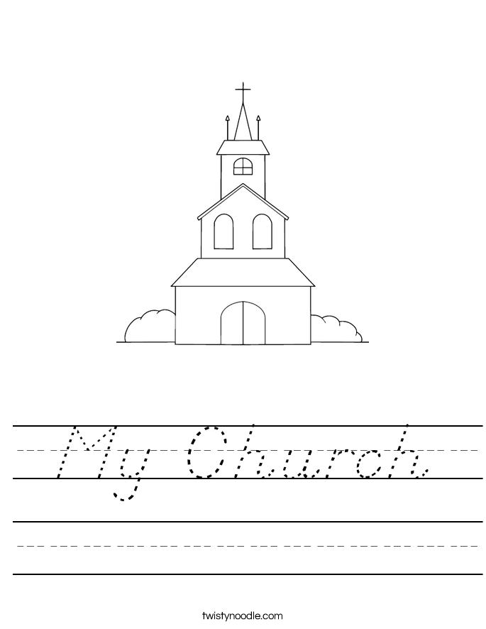 My Church Worksheet