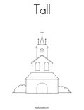 Tall Coloring Page