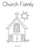 Church Family Coloring Page