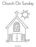 Church On Sunday Coloring Page