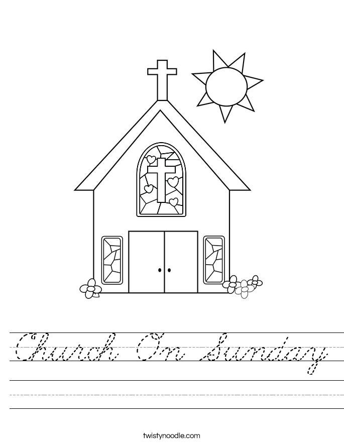 Church On Sunday Worksheet