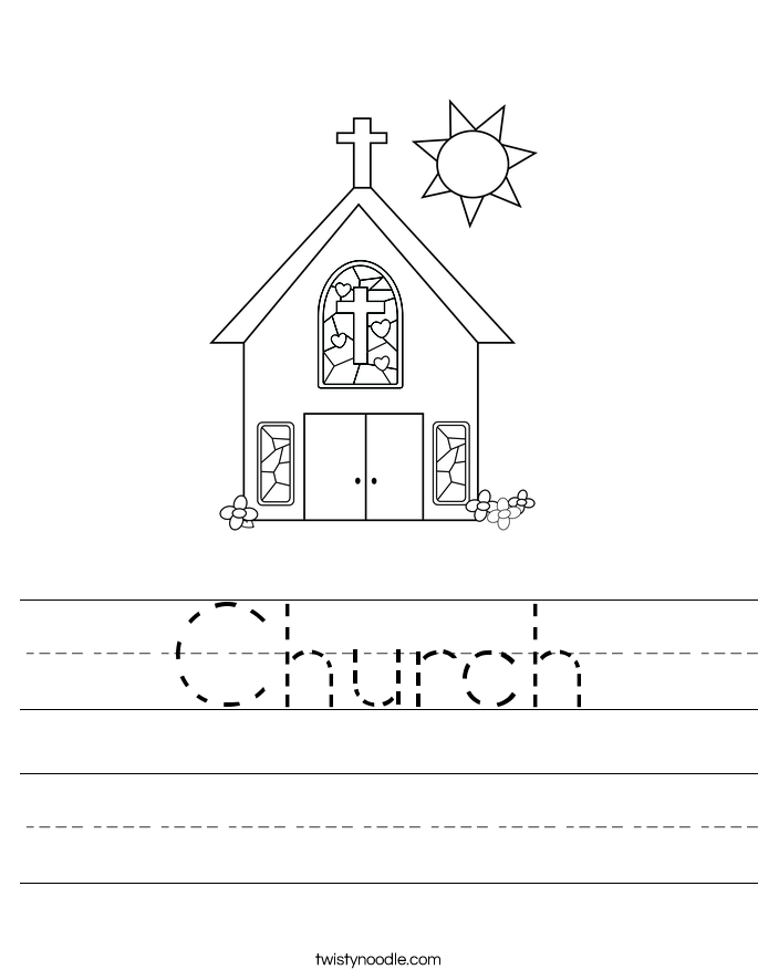 Download Church Worksheet - Twisty Noodle