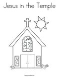 Jesus in the Temple Coloring Page