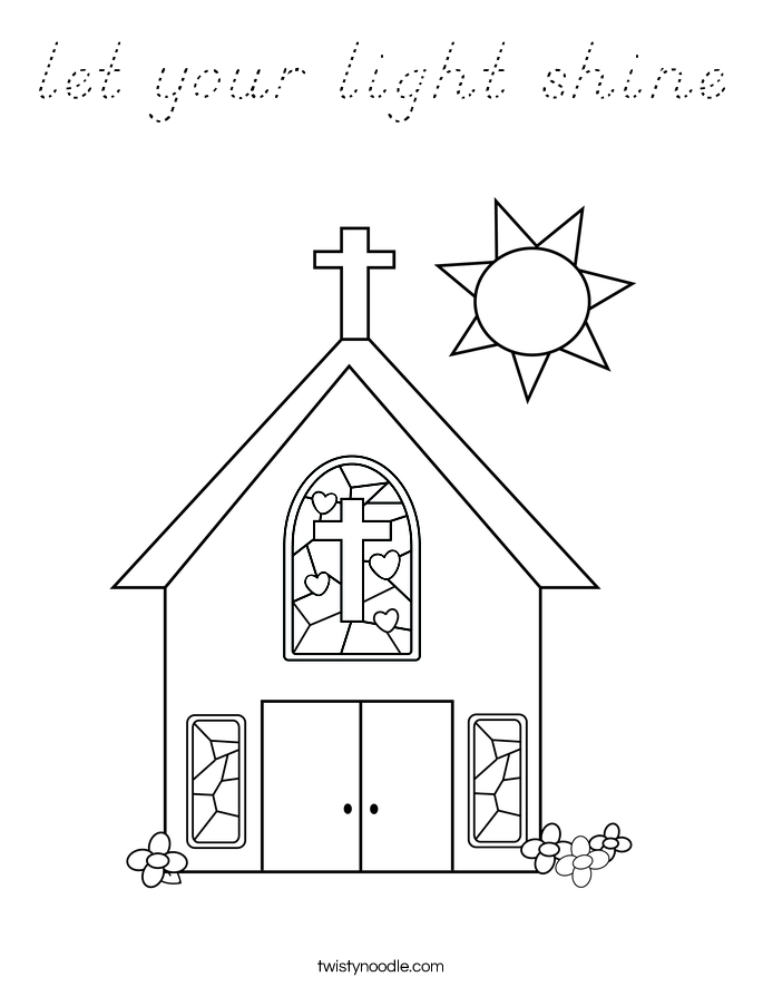 let your light shine Coloring Page