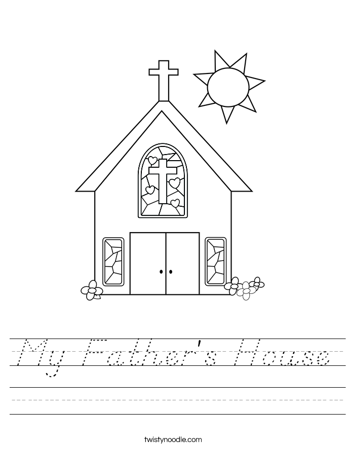 My Father's House Worksheet
