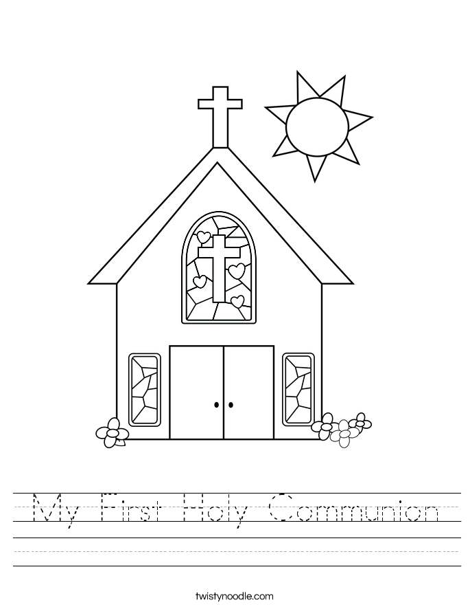 Free Printable First Communion Worksheets Printable Word Searches