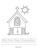 My First Holy Communion Worksheet