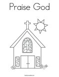 Praise God Coloring Page