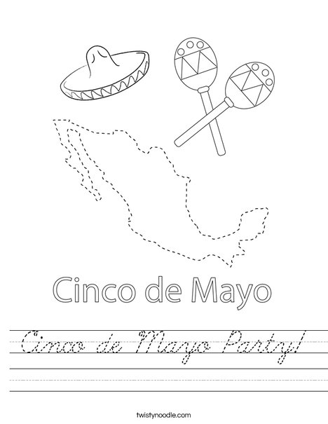 Cinco de Mayo on Mexico Worksheet