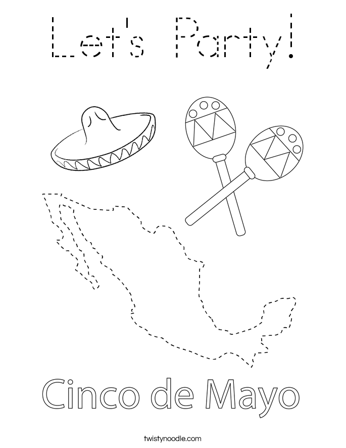 Let's Party! Coloring Page