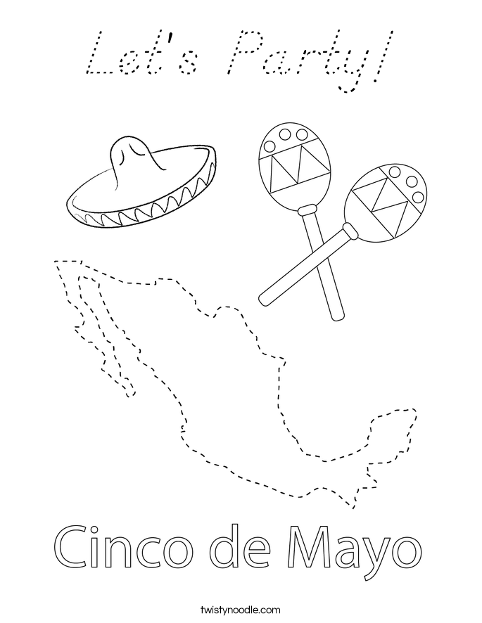 Let's Party! Coloring Page