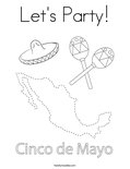 Let's Party! Coloring Page