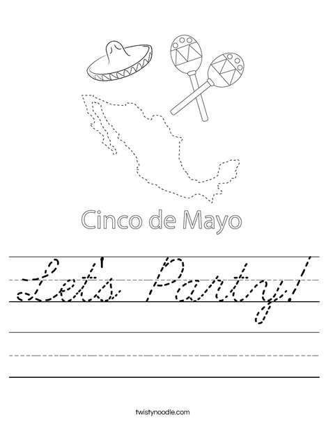 Cinco de Mayo on Mexico Worksheet