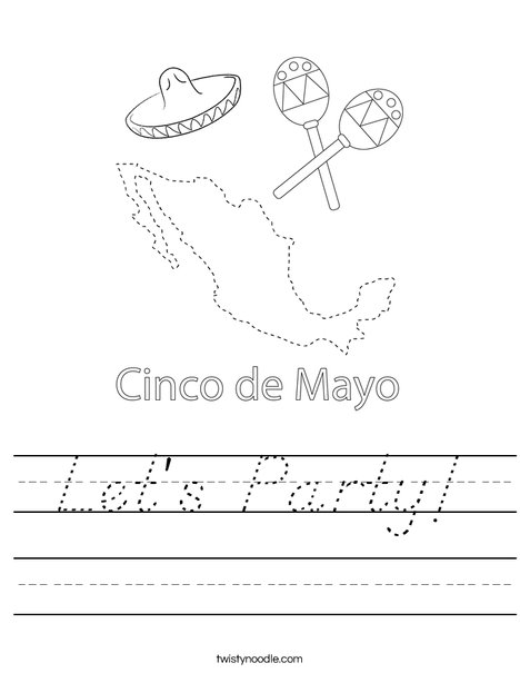 Cinco de Mayo on Mexico Worksheet