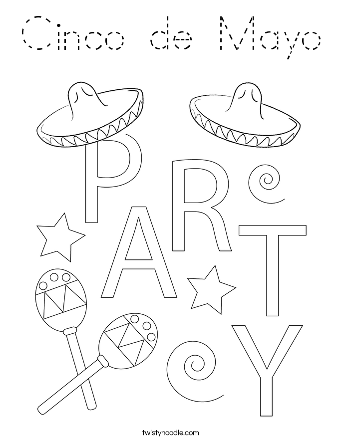 Cinco de Mayo Coloring Page