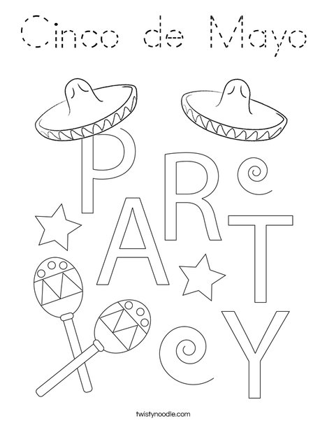 Cinco de Mayo Coloring Page