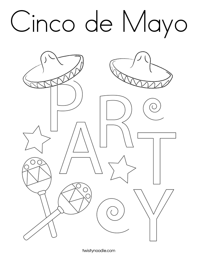 Cinco de Mayo Coloring Page
