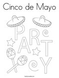 Cinco de Mayo Coloring Page