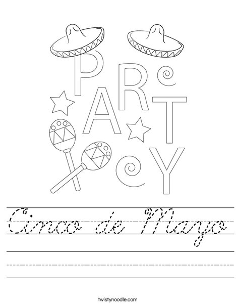Cinco de Mayo Worksheet