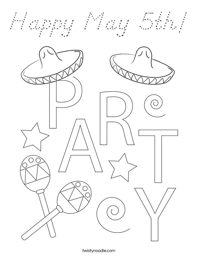 Happy May 5th! Coloring Page