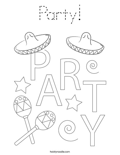 Cinco de Mayo Coloring Page